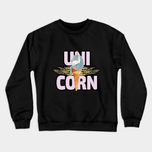 Unicorn Ice Cream Cone Crewneck Sweatshirt